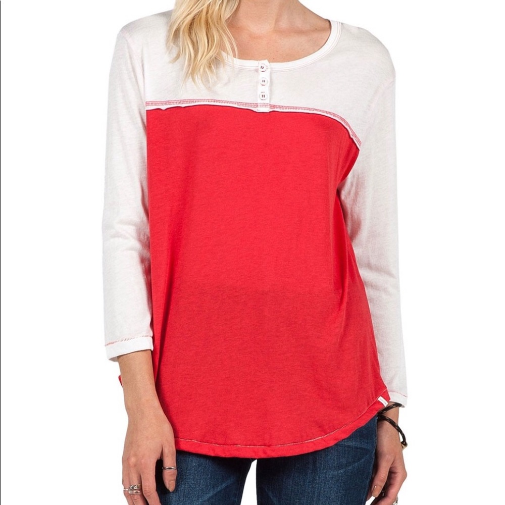 NWT ✨ Volcom Block It Henly Shirt